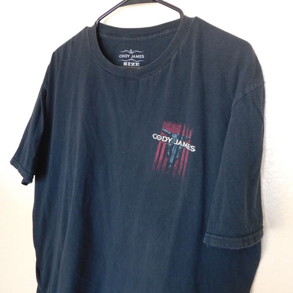 Cody James Tee Shirt Adult XL Faded Black Graphic Logo Casual Short Sleeve - Picture 3 of 7